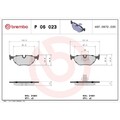 Bremsbelagsatz Scheibenbremse Brembo P06023 Prime Line für Bmw Hinterachse