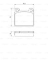 BOSCH Bremsbelagsatz, Scheibenbremse vorne für VW