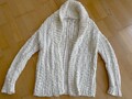 Neu w. tolle Creme weiße Strickjacke v.  Clockhouse kuschelig Schalkragen Gr.40