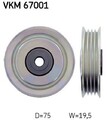SKF VKM 67001 Umlenkrolle Keilrippenriemen für DAIHATSU SIRION (M3) MATERIA (M4)