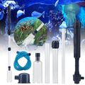 Elektrisch Aquarium Pumpe Reiniger Mulmsauger Schlammsauger Bodenreiniger Set DE