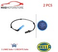 ABS SENSOR DREHZAHLFÜHLER PAAR HINTEN HELLA 6PU 009 106-321 2PCS H NEU