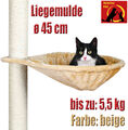 Trixie Liegemulde XL Kratzbaum Liegeplatz Liegefläche für Katzen ø 45cm beige 