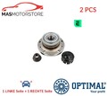 RADLAGERSATZ RADLAGER SATZ PAAR HINTEN OPTIMAL 702866 2PCS H NEU OE QUALITÄT