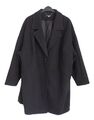 NEU Übergröße schicker Damen Mantel mit Reverskragen schwarz gefüttert Gr. 48/50