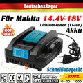 DC18RC Schnellladegerät für Makita 14,4 - 18V Li-Ion All Akku BL1860 BL1850 1830