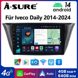 Für Iveco Daily 2014-2024 Carplay Autoradio Android 14 GPS NAVI SWC 4+64G 8 Core