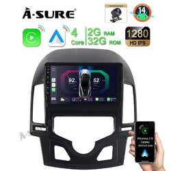 KAM Android 14 Autoradio Für HYUNDAI i30 MK1 FD 2007-2011 2+32G Apple Carplay BT