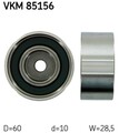 SKF Umlenkrolle Zahnriemen VKM 85156 für MITSUBISHI TRITON 60mm L200 KA4T 16V
