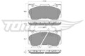 TOMEX Brakes Bremsbelagsatz, Scheibenbremse TX 19-93 für FORD USA