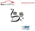 ZAHNRIEMEN-SATZ KIT SET + WASSERPUMPE GRAF KP980-1 P FÜR VW PASSAT,GOLF V,EOS