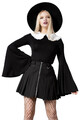 Killstar Gothic Goth Vintage Langarm Top Bluse - Samantha