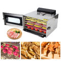 6 Etagen Dörrautomat Küche Dörrgerät Gemüse Obsttrockner Fleisch Dehydrator 