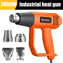 EMDTOOL Heißluftpistole Heißluftfön Heißluftgebläse Heißluft 2000 W Set DE