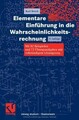 Elementare Einführung in die Wahrscheinlichkeitsrechnung... | Buch | Zustand gut