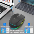 Bluetooth PC Maus Kabellos USB Wireless 2,4Ghz Mouse Computer Laptop Funkmaus