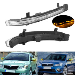 2x LED Spiegelblinker Außenspiegel Blinker für Skoda Octavia 1Z 01/2009-06/2013