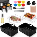 22tlg Heißluftfritteuse Zubehör Airfryer für Ninja Foodi Max Dual Zone AF400EU
