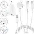 3-In-1 Ladegerät Für Apple Watch Und Iphone mit 2M USB C Kabel Iwatch Ladekabel