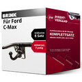 Anhängerkupplung abnehmbar + E-Satz 7pol universell für Ford C-Max 03-10 neu