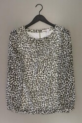 ✨ Esprit Langarmbluse Regular Bluse für Damen Gr. 38, M mit Tierdruck braun ✨
