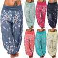 Hose Harem Aladin Sommer Blumen Freizeit Ali Baba Pumphose Pluder 34 36 38 40