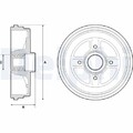 2x Bremstrommel DELPHI BFR496 passend für RENAULT