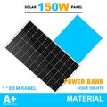 150W Solarpanel 12V  Solarmodul Photovoltaik Garten Camping Solarzelle RV
