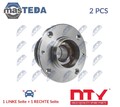 KLT-CT-046 RADLAGERSATZ RADLAGER SATZ HINTEN NTY 2PCS FÜR PEUGEOT 308 I,308 CC