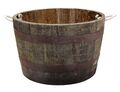Whiskyfaß Whiskeyfass Pflanzkübel Holz Faß Holzfaß Miniteich halbiert Eichenfaß