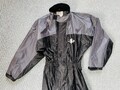 Motorrad Regenoverall Gr S  schwarz grau wasserdicht robuster Einteiler