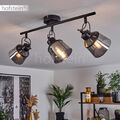 Decken Lampe drehbare Flur Strahler Rauchglas Ess Wohn Schlaf Zimmer Beleuchtung