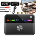 Bluetooth 5.3 Transmitter Empfänger Sender Audio Adapter Wireless Aux NFC Sender