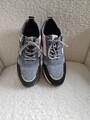 Damen Sneaker "ROMIKA" Gr. 40 Schwarz/Grau/Beige "Neuwertig"