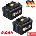 2X Für Makita 18V 9,0AH BL1890B Ersatzakku Li-Ion LXT 9AH BL1850B BL1860B BL1830