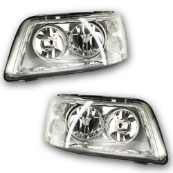 2x Hauptscheinwerfer links + rechts H7/H1 + Motor passend für VW Transporter T5