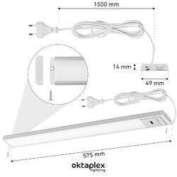 B-Ware LED Unterbauleuchte mit Bewegungsmelder Küchenlampe Lichtleiste Küche 