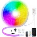 2-10M Neon LED Streifen Lichtleiste Strip  3535 RGBIC Flex Schlauch Wifi Garten