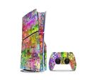 Playstation 5 Slim PS5 Skins Aufkleber Folie Vinyl Skin Faceplate Abstract
