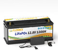Lithium Batterie 12V 120Ah LiFePO4 Akku 120A BMS Wohnmobil Solaranlage+Ladegerät