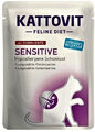 KATTOVIT Sensitive Hypoallergene Schonkost Feline Diet Huhn+Ente 10 x 85 g