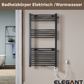 Handtuchwärmer Badheizkörper Heizkörper Bad elektrisch/Warmwasser 1150x600mm 
