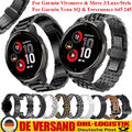 Edelstahl Leder Armband Für Garmin Venu 2 Plus SQ Music Move Trend Luxe 245 645