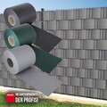 Sichtschutzstreifen Zaunblende 0,19x35 m für Doppelstabmatten Stärke 0,7 mm
