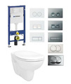 Geberit Duofix Vorwandelement Vitra Norm Wand Flachspüler  WC Komplettset