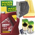 MANN FILTER SET PAKET LUFT ÖL+5W30 ÖL für 1.9 2.0 TDI VW TOURAN PASSAT AUDI A3
