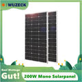 200Watt Monokristallin Solarmodul Photovoltaik PV Solarpanel Wohnwagen 2x100W