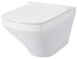 Duravit WC-Sitz DuraStyle mit SoftClose Scharniere edelstahl, 0063790000