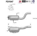 Ruß-/Partikelfilter, Abgasanlage AS FD1047 für AUDI VW