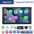7" 2 DIN DAB+ Carplay Autoradio Android 13 Auto 2+32G GPS NAV WiFi Bluetooth Kam